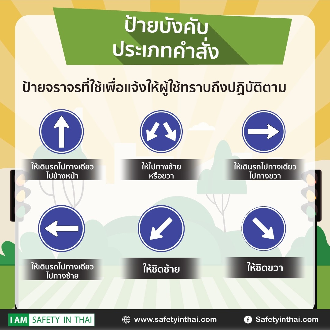 เครื่องหมายจราจรเบื้องต้นที่ควรรู้